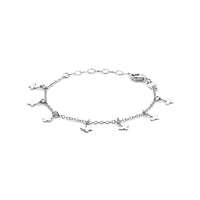 vDam Armband Vlinders 13 + 3 Cm Zilver Gerhodineerd 1338762