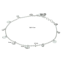 vDam Armband Zirkonia 16,5 + 2 Cm Zilver Gerhodineerd 1332756  16.5cm