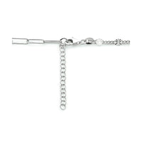 vDam Combi-collier 3,8 Mm 41cm + 4 Cm Zilver Gerhodineerd 1333991  41cm