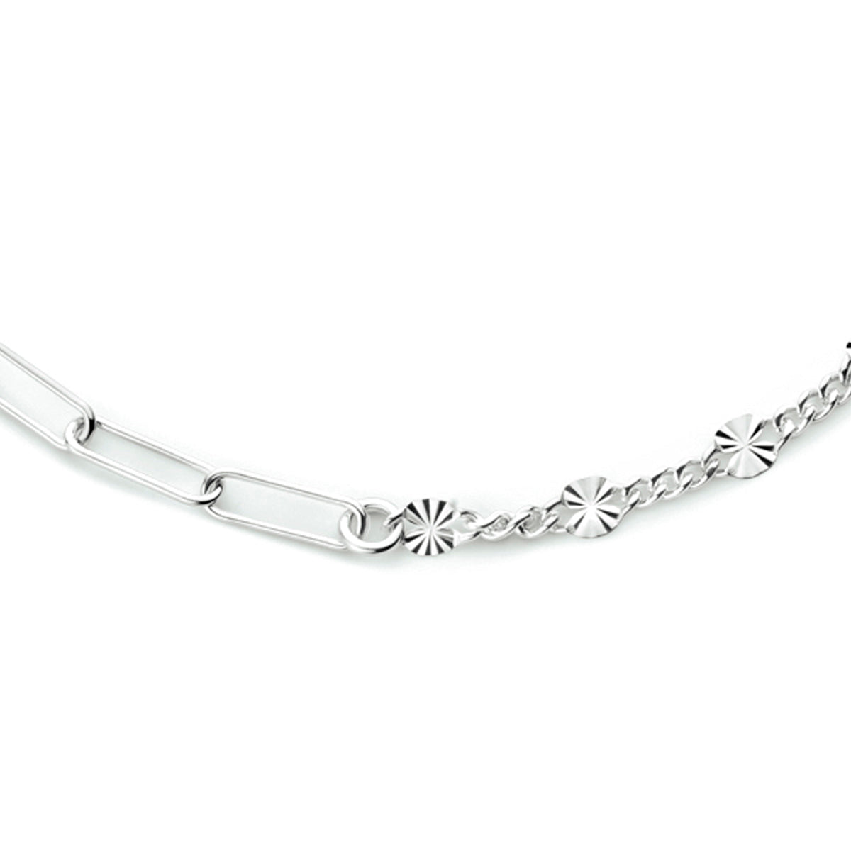 vDam Combi-collier 3,8 Mm 41 + 4 Cm Zilver Gerhodineerd 1333991