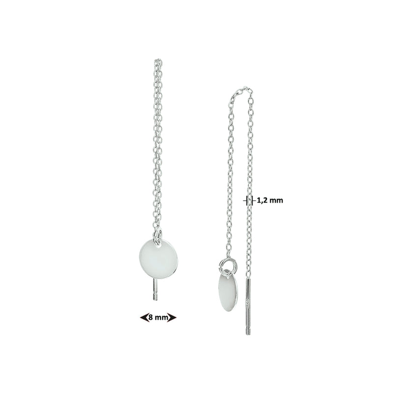 vDam Doortrekoorbellen Rondje Zilver Gerhodineerd 1327813