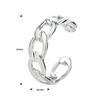 vDam Earcuff Schakel Zilver Gerhodineerd 1334223