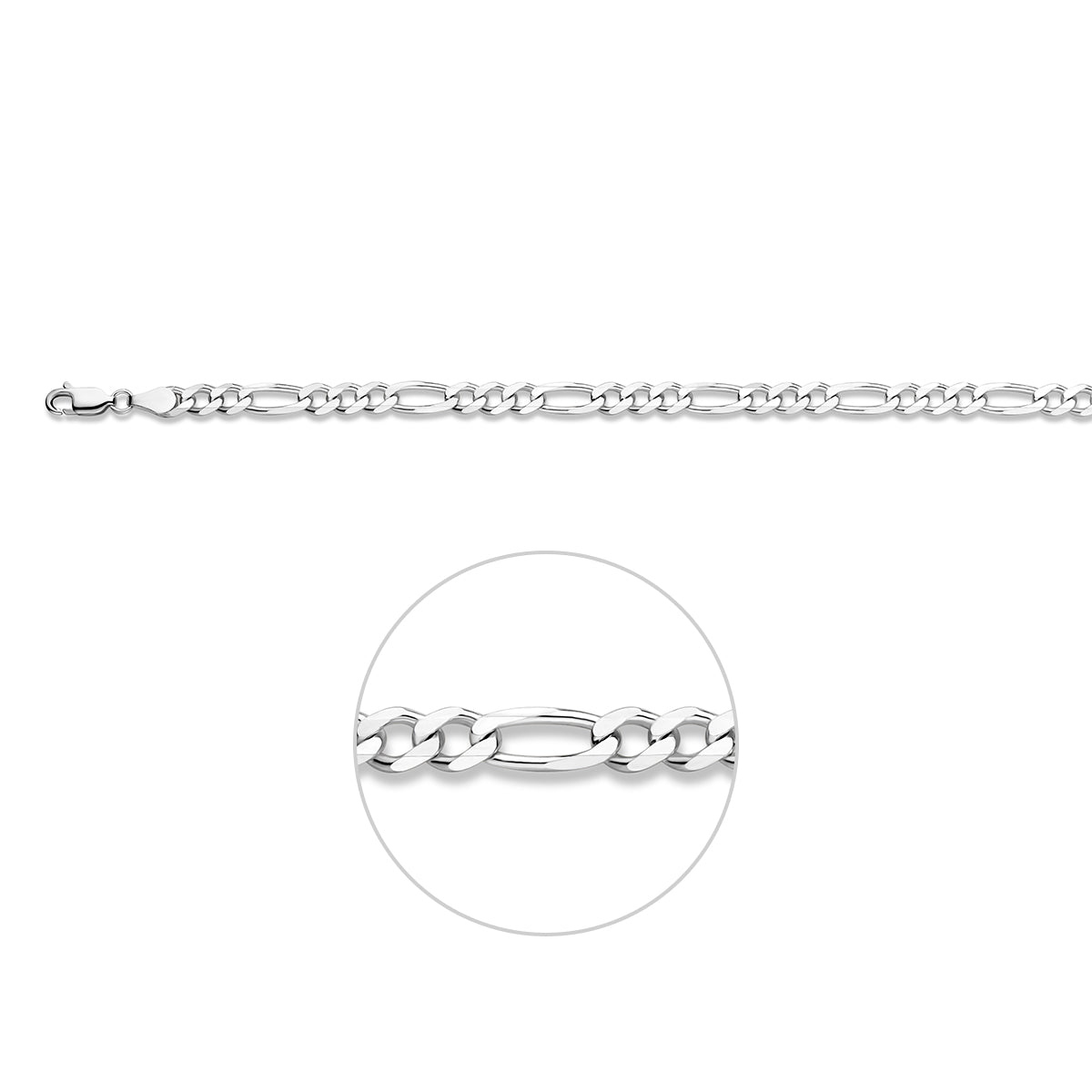 vDam Figaro 4,5 Mm Zilver Gerhodineerd 1337507