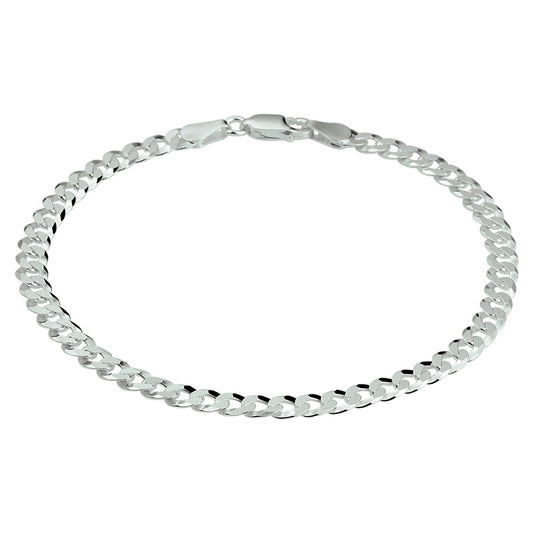 vDam Gourmette 8-zijdes Geslepen 4,3 Mm Zilver Gerhodineerd 1337622