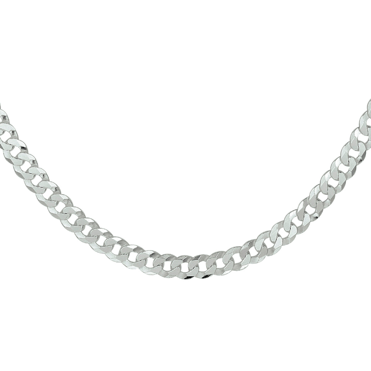 vDam Gourmette 8-zijdes Geslepen 5,4 Mm Zilver Gerhodineerd 1337522