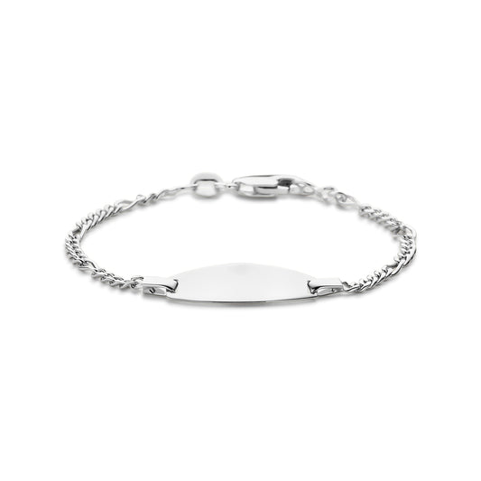 vDam Graveerarmband 11 - 13 Cm Zilver Wit 1021941