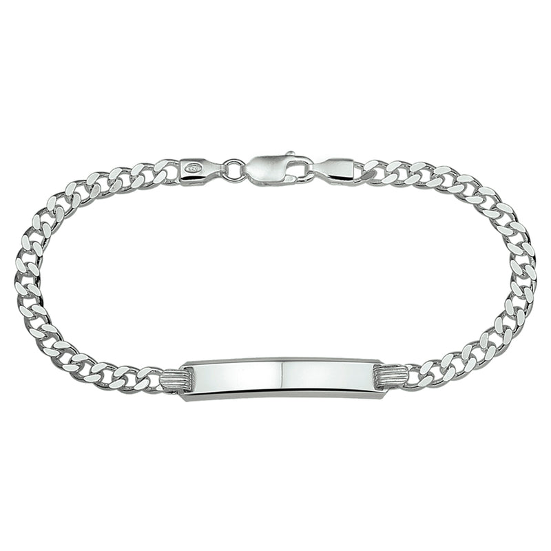 vDam Graveerarmband Gourmet Plaat 6 Mm 19 Cm Zilver Gerhodineerd 1329837