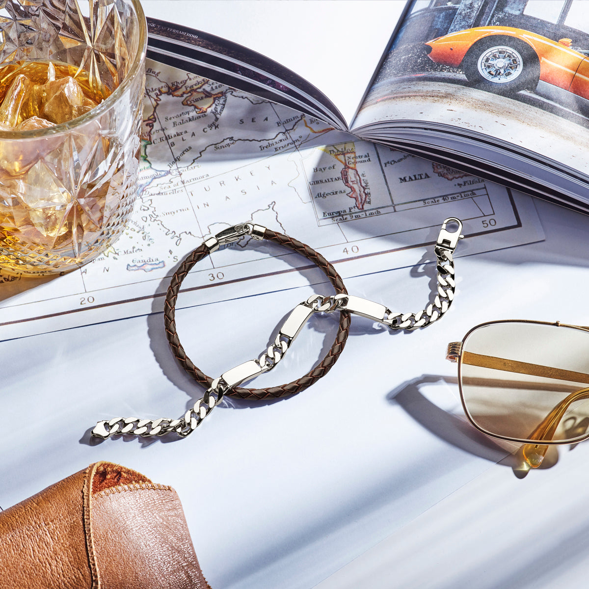 vDam Graveerarmband Gourmette 6-zijdes Geslepen Plaat 5,0 Mm Zilver Gerhodineerd 1332224  19cm