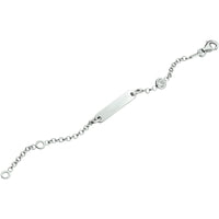 vDam Graveerarmband Jasseron Plaat 4,0 Mm Zilver Gerhodineerd 1329cm561  9cm