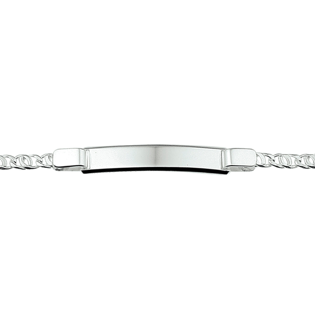 vDam Graveerarmband Plaat 6 Mm 18 Cm Zilver Gerhodineerd 1329836