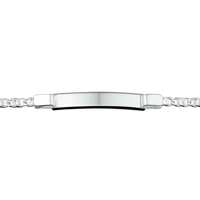 vDam Graveerarmband Plaat 6 Mm 18 Cm Zilver Gerhodineerd 1329836