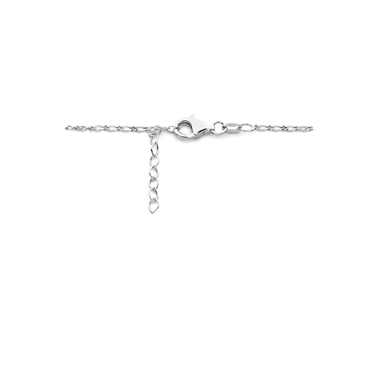 vDam Graveercollier 42cm + 3 Cm Zilver Gerhodineerd 133542cm5  42cm