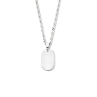 vDam Graveercollier 42 + 3 Cm Zilver Gerhodineerd 1335425