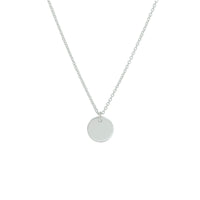 vDam Graveercollier Rondje 40 + 5 Cm Zilver Gerhodineerd 1332782