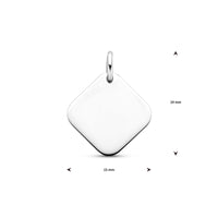 vDam Graveerhanger 15 Mm Zilver Gerhodineerd 1340756