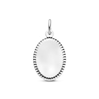 vDam Graveerhanger 26 Mm Zilver Gerhodineerd 1341733