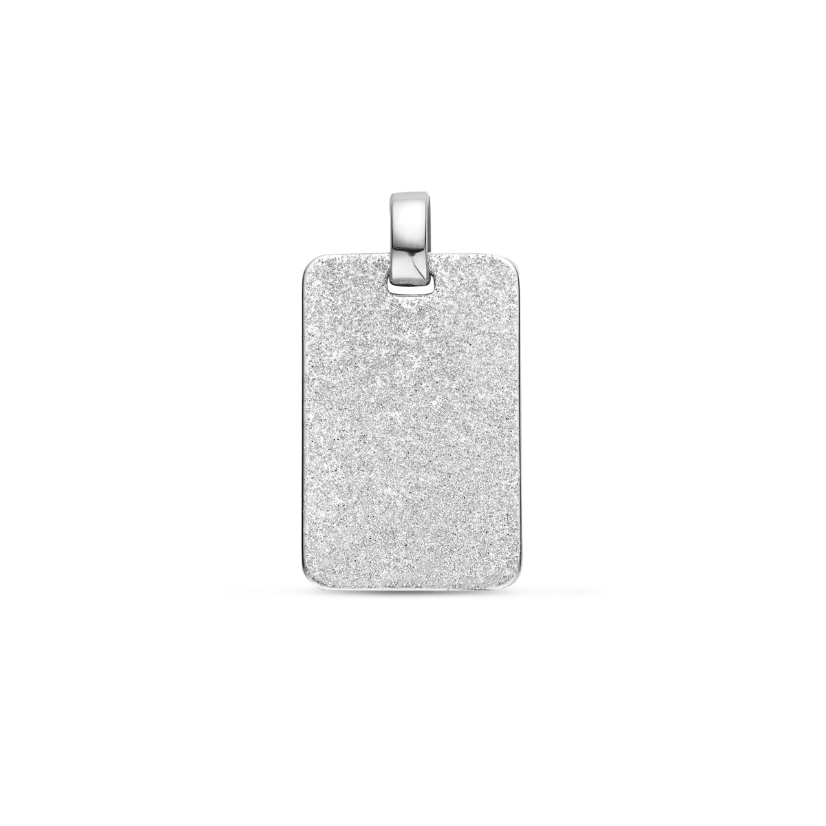vDam Graveerhanger Glitter Gediamanteerd 22 Mm Zilver Gerhodineerd 1340352