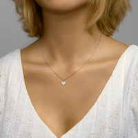 vDam Graveerhanger Hart Gediamanteerd Zilver Gerhodineerd 1333349