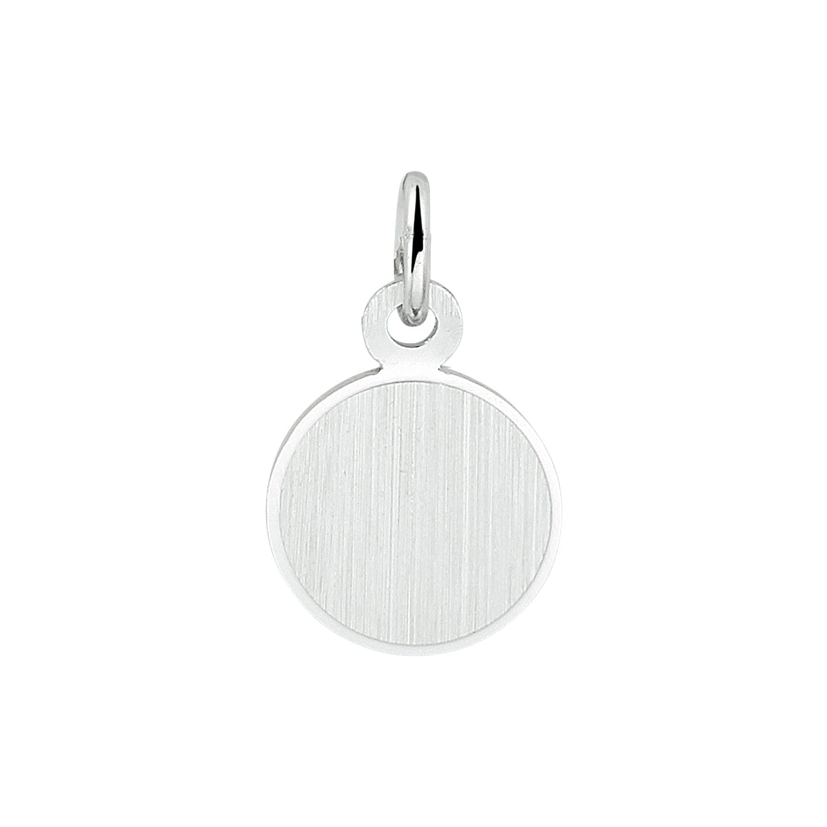 vDam Graveerhanger Rond Gediamanteerd Zilver Gerhodineerd 1333352