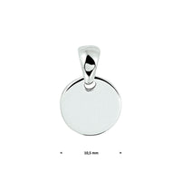vDam Graveerhanger Rond Zilver Gerhodineerd 1328605