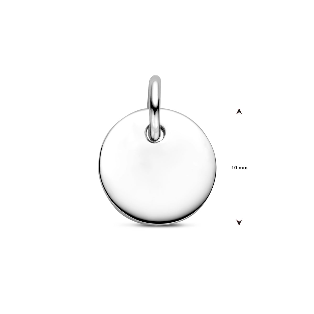 vDam Graveerhanger Rond Zilver Gerhodineerd 1330153