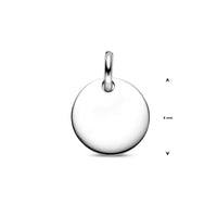 vDam Graveerhanger Rond Zilver Gerhodineerd 1330154