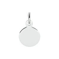 vDam Graveerhanger Rond Zilver Gerhodineerd 1333351