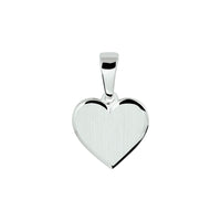 vDam Graveerhartje Poli/mat Zilver Gerhodineerd 1328139