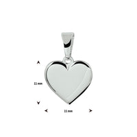 vDam Graveerhartje Zilver Gerhodineerd 1328135