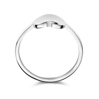 vDam Graveerring Hart Zilver Gerhodineerd 1334412 Maat 17½