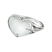 vDam Graveerring Hart Zilver Gerhodineerd 1334528 Maat 16½