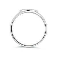 vDam Graveerring Ovaal Zilver Gerhodineerd 1334259 Maat 19