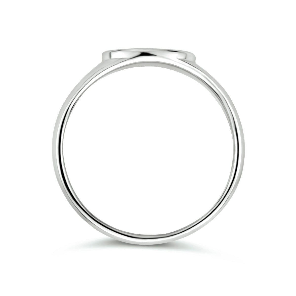 vDam Graveerring Ovaal Zilver Gerhodineerd 1334259 Maat 19