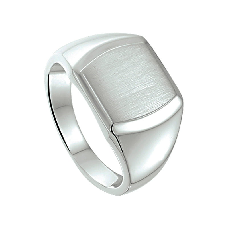 vDam Graveerring Poli/mat Zilver Gerhodineerd 1338018