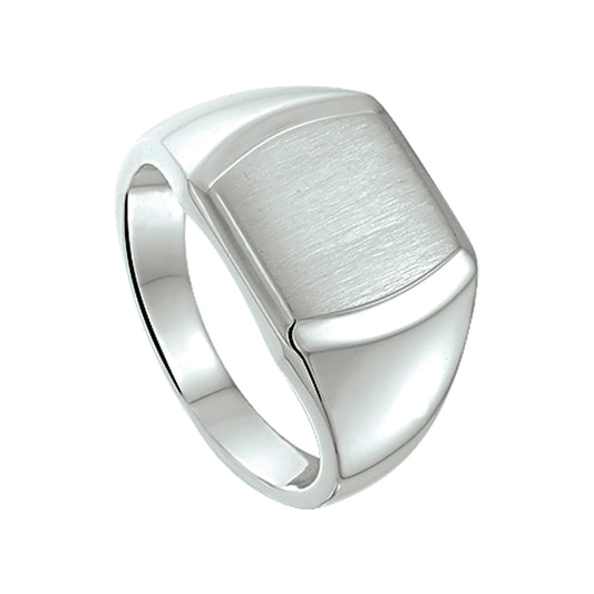 vDam Graveerring Poli/mat Zilver Gerhodineerd 1338018