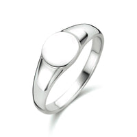 vDam Graveerring Rond Zilver Gerhodineerd 1334269