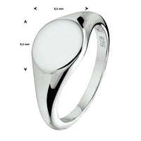 vDam Graveerring Zilver Gerhodineerd 1330215 Maat 18½