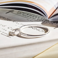 vDam Graveerring Zilver Gerhodineerd 1330431 Maat 18½