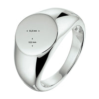 vDam Graveerring Zilver Gerhodineerd 1330436 Maat 18½