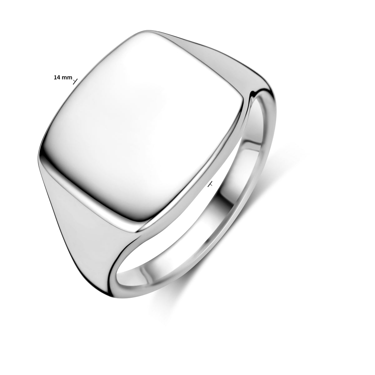 vDam Graveerring Zilver Gerhodineerd 1340507 Maat 17¼