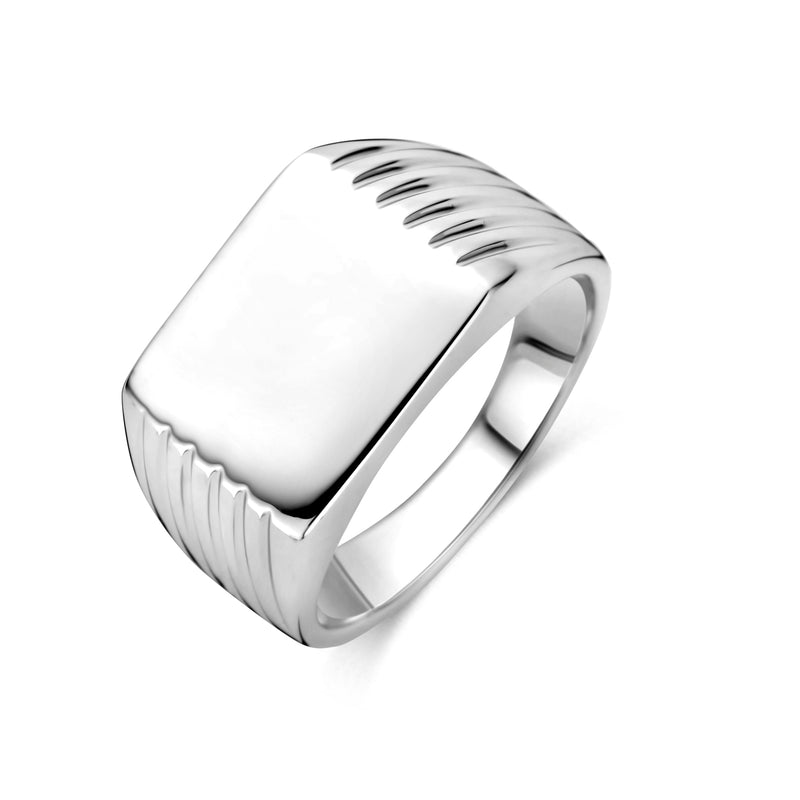 vDam Graveerring Zilver Gerhodineerd 1341798