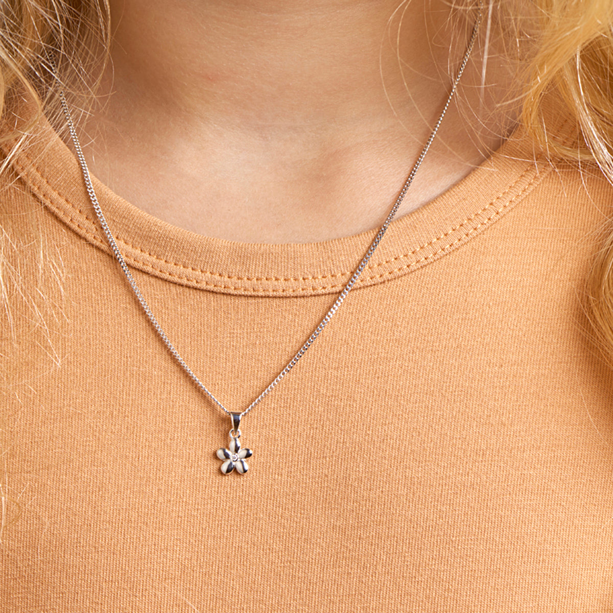 vDam Hanger Bloem Zirkonia Zilver Gerhodineerd 1329202