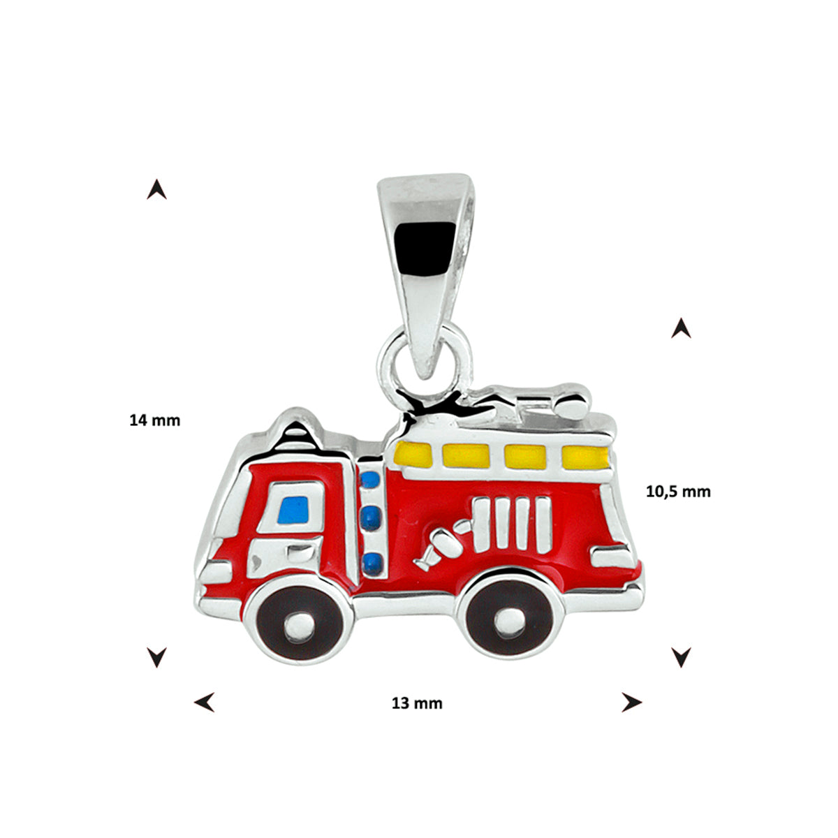 vDam Hanger Brandweerauto Zilver Gerhodineerd 1332029