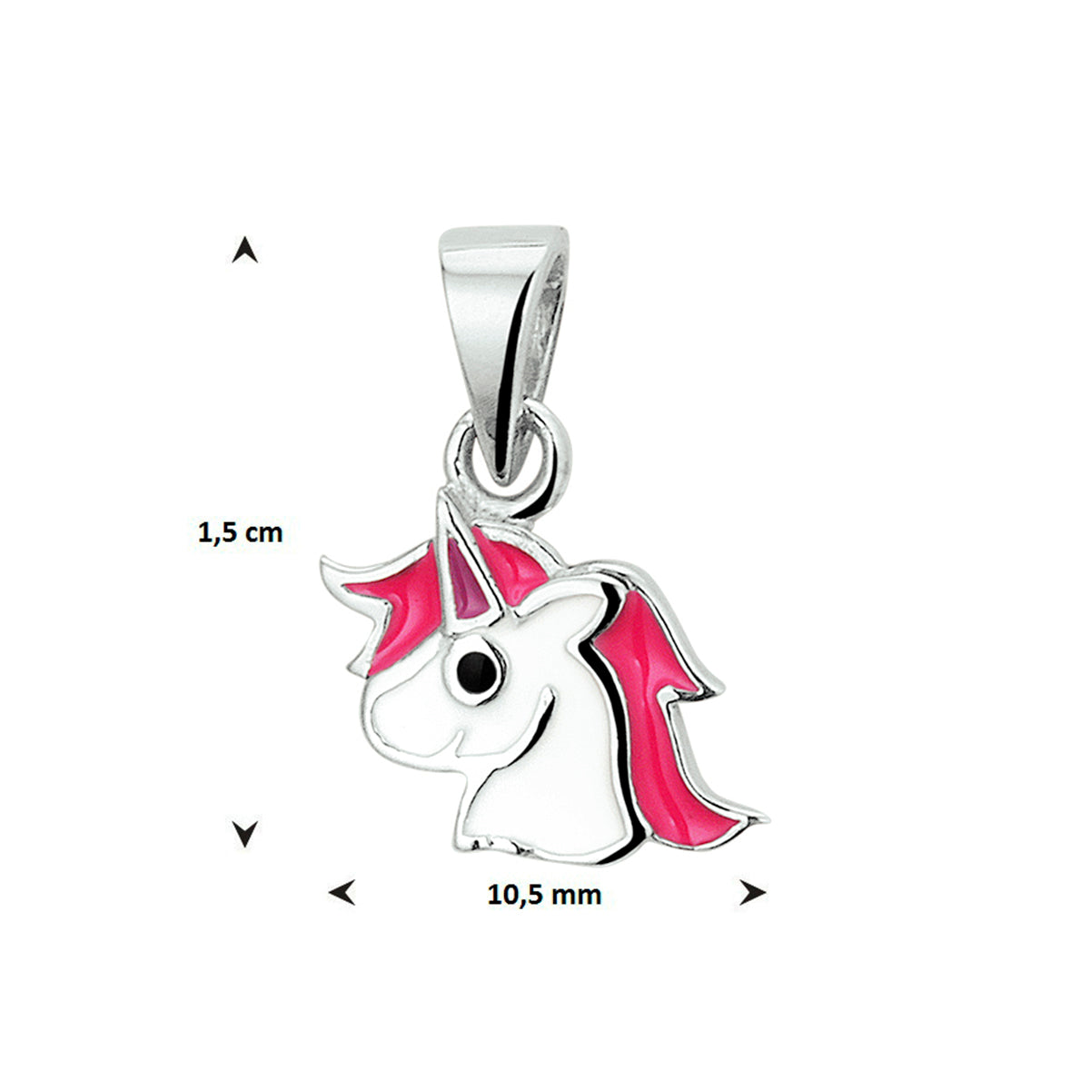 vDam Hanger Eenhoorn Zilver Gerhodineerd 1327753