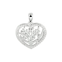 vDam Hanger Hart Levensboom Zilver Gerhodineerd 1333432