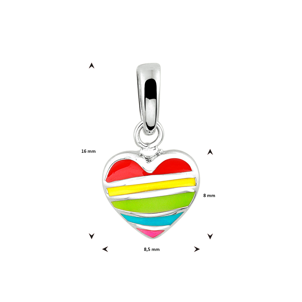 vDam Hanger Hart Zilver Gerhodineerd 1332887