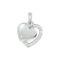 vDam Hanger Hart Zirkonia Zilver Gerhodineerd 1328700