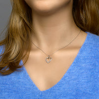 vDam Hanger Hart Zirkonia Zilver Gerhodineerd 1332746