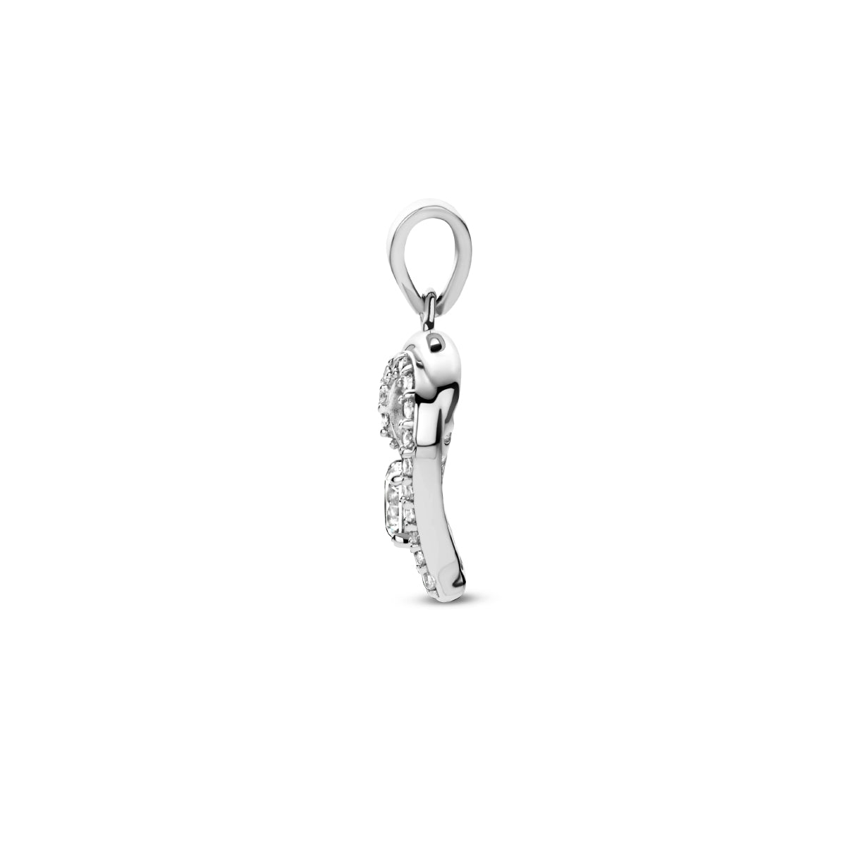 vDam Hanger Hart Zirkonia Zilver Gerhodineerd 1335415