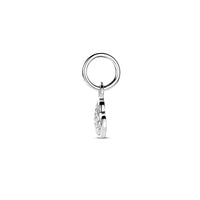 vDam Hanger Hartje Zirkonia 12 Mm Zilver Gerhodineerd 1341715